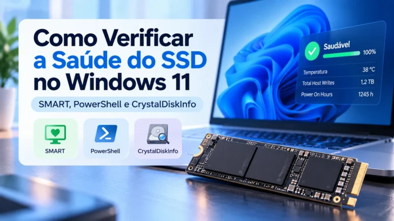Como verificar a saúde do SSD no Windows 11 com SMART, PowerShell e CrystalDiskInfo