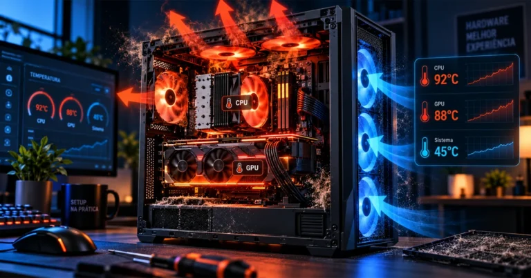PC esquentando muito durante diagnóstico de temperatura da CPU e GPU