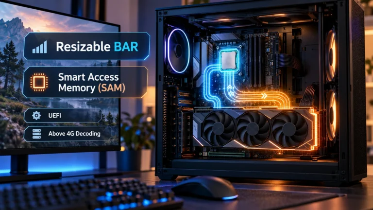 Resizable BAR e Smart Access Memory em um PC gamer com CPU e GPU