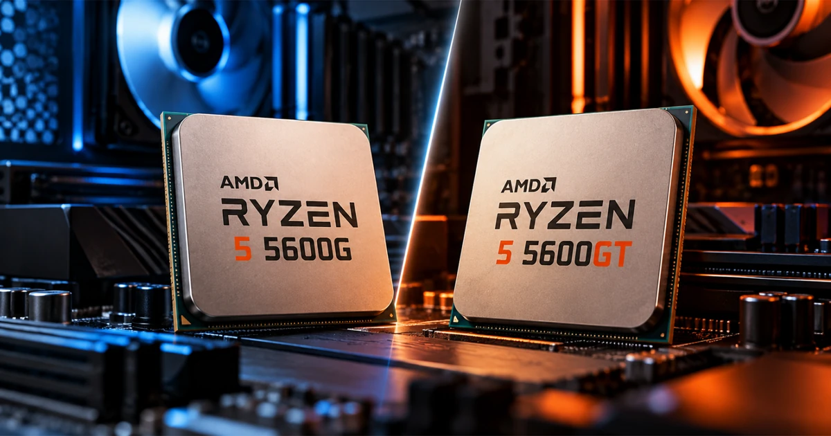 Ryzen 5 5600G vs 5600GT em comparação para PC sem GPU dedicada