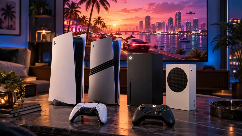 GTA 6 no PS5, PS5 Pro ou Xbox: qual console vale mais a pena em 2026?